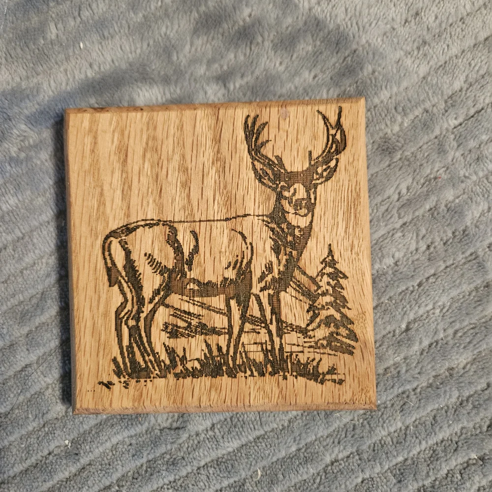 Harley-Davidson Wooden Coasters Set